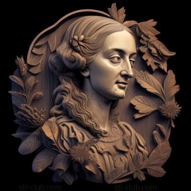 3D model Maria Sibylla Merian (STL)